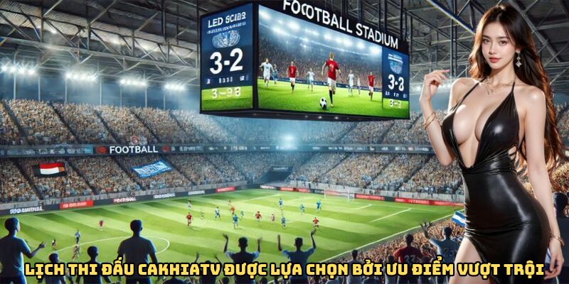 Lịch thi đấu CakhiaTV được lựa chọn bởi ưu điểm vượt trội